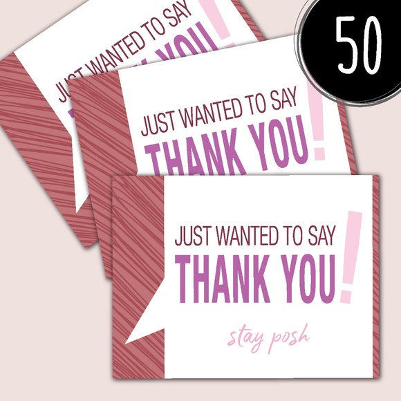 Design by Me Other - Posh Thank You Cards - Large (50)